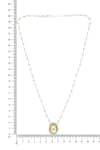 Shop_Ruby Raang_Silver Plated Beaded Kundan Necklace _Online_at_Aza_Fashions