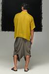 Shop_Urvashi Kaur_Gray Wool Designer Pant _at_Aza_Fashions