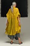 Shop_Urvashi Kaur_Gray Ramie, Linen Designer Grey Pant _at_Aza_Fashions