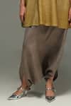Urvashi Kaur_Gray Ramie, Linen Designer Pant _Online_at_Aza_Fashions