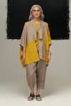 Buy_Urvashi Kaur_Gray Linen Designer Duro Pant _at_Aza_Fashions