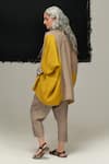 Shop_Urvashi Kaur_Gray Linen Designer Duro Pant _at_Aza_Fashions