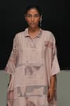 Urvashi Kaur_Pink Collared Haruy Dress _Online_at_Aza_Fashions