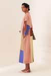 Buy_OFRIDA_Multi Color Cotton V-neck Multicolor Turin Pw Dress _Online_at_Aza_Fashions