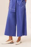 Buy_OFRIDA_Blue Cotton Royal Rb Pant _Online_at_Aza_Fashions