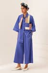 Buy_OFRIDA_Blue Cotton Royal Rb Pant _at_Aza_Fashions