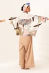 Shop_OFRIDA_Multi Color Cotton Collared Multicolor Shirt And Pant Set _at_Aza_Fashions