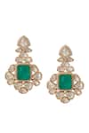 Nazaakat By Samara Singh Mint Zari Kundan Green Jewelry Set Online Nazaakat By Samara Singh_Mint Zari Kundan Green Jewelry Set _Online