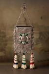 Bhavna Kumar_Silver Beads, Pearls Antique Mobile Pouch _Online_at_Aza_Fashions