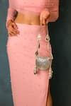 Buy_Bhavna Kumar_Gold Beads, Mirrors Metal Mini Bag _at_Aza_Fashions