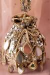 Bhavna Kumar_Gold Sequins, Mirrors Rose Potli Bag _Online_at_Aza_Fashions