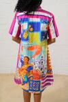 Shop_Prachi Kamat_Poplin Collared Multicolor Designer Dress _Online_at_Aza_Fashions