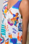 Buy_Prachi Kamat_Multi Color Poplin V-neck Multicolor Printed Kurta And Pant Set _Online_at_Aza_Fashions