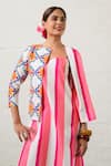 Prachi Kamat_Multi Color Poplin Round Neck Multicolor Designer Jacket _Online_at_Aza_Fashions