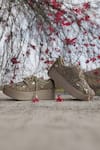 Buy_Shiveen Shiveen_Gold Vesper Embroidered Designer Sneakers _at_Aza_Fashions