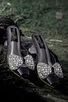 Buy_Shiveen Shiveen_Black Rhinestones Designer Nocturna Heels _at_Aza_Fashions
