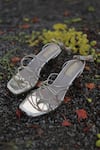 Buy_Shiveen Shiveen_Ivory Fiora Wrap-around Strap Heels _at_Aza_Fashions
