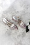 Buy_Shiveen Shiveen_Purple Rhinestones Duchess Mules With Straps _at_Aza_Fashions