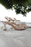 Shop_Shiveen Shiveen_Rose Gold Rhinestones Aurielle Heels _Online_at_Aza_Fashions