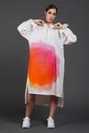 Buy_Samant Chauhan_White Cotton Collared Gentle Coral Shirt Dress _Online_at_Aza_Fashions