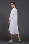 Buy_Samant Chauhan_White Cotton Round Neck Crimson Burst Shirt Dress _Online_at_Aza_Fashions