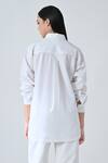 Shop Samant Chauhan White Cotton Collared Tulip Mist Shirt at Aza Fashions Shop_Samant Chauhan_White Cotton Collared Tulip Mist Shirt _at_Aza_Fashions