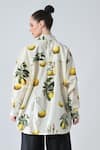 Shop_Samant Chauhan_Off White Cotton Collared Citrus Pop Shirt _at_Aza_Fashions