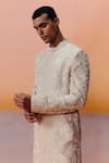Shop_Mishru_Gold Embroidery Albie Jacket Set _Online_at_Aza_Fashions