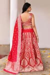Shop_Naaritva India_Fuchsia Silk Zari Handwoven Lehenga Set _at_Aza_Fashions