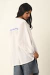Shop_Payal Pratap_Ivory Handloom Cotton Mandarin Collar Smocking Shirt _Online_at_Aza_Fashions