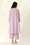 Shop_Payal Pratap_Purple Handloom Cotton Patchwork Collared Kokanica Tunic _at_Aza_Fashions