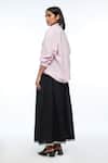 Shop_Payal Pratap_Pink Handloom Cotton Collared Gallicanae Shirt _at_Aza_Fashions