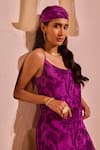 Buy_Nitara Dhanraj Label_Purple Crepe Round Neck Iris Designer Kurta And Pant Set _Online_at_Aza_Fashions