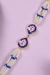 Shlok Jewels_Multi Color Jadau Kundan Rakhi With Gemstones _Online_at_Aza_Fashions