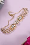 Shlok Jewels_White Jadau Kundan Rakhi _Online_at_Aza_Fashions