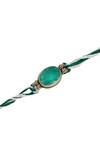 Sangeeta Boochra Silver Gemstones Emerald Grace Rakhi Online at Aza Fashions Sangeeta Boochra_Silver Gemstones Emerald Grace Rakhi _Online_at_Aza_Fashions