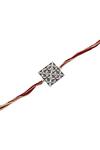Sangeeta Boochra Silver Heritage Blossom Rakhi Online at Aza Fashions Sangeeta Boochra_Silver Heritage Blossom Rakhi _Online_at_Aza_Fashions