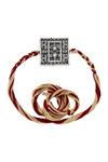 Shop Sangeeta Boochra Silver Classic Charm Rakhi at Aza Fashions Shop_Sangeeta Boochra_Silver Classic Charm Rakhi _at_Aza_Fashions