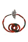 Shop_Sangeeta Boochra_Silver Divine Grace Rakhi _at_Aza_Fashions