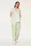 Buy_Linetribe__Green Cotton Round Neck Designer Callisto Set _Online_at_Aza_Fashions