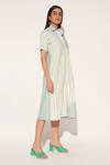 Shop_Linetribe__Green Cotton Collared Auriel Striped Dress _Online_at_Aza_Fashions