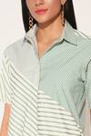Shop_Linetribe__Green Cotton Collared Auriel Striped Dress 