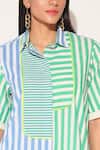 Shop_Linetribe__Blue Cotton Collared Striped Rhea Dress _Online_at_Aza_Fashions