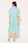 Shop_Linetribe__Blue Cotton Collared Striped Rhea Dress _at_Aza_Fashions