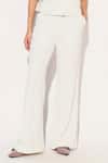 Linetribe__White Crepe V-neck Striped Waist Coat Set _at_Aza_Fashions