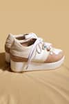 Shop_Tiesta_Beige Platform Sneakers _at_Aza_Fashions
