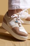 Buy_Tiesta_Beige Platform Sneakers _Online_at_Aza_Fashions
