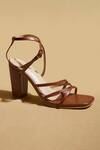 Shop_Tiesta_Brown Customisable Dark Formal Strappy Heels _Online_at_Aza_Fashions