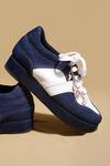 Buy_Tiesta_Blue Dark Wash Denim Platform Sneakers _Online_at_Aza_Fashions