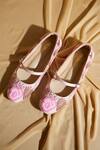 Shop_Tiesta_Pink Blush Embroidered Ballerinas _at_Aza_Fashions